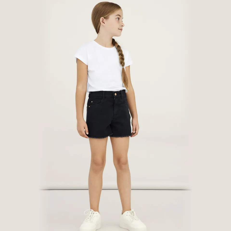 NAME IT Rose HW mom jeansshorts zwart, foto 5