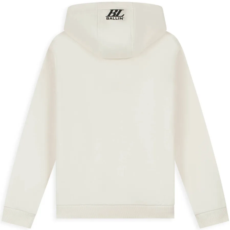 Ballin hoodie met print - ecru, foto 4