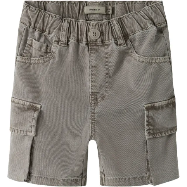 NAME IT MINI cargoshort grijsbruin, foto 2