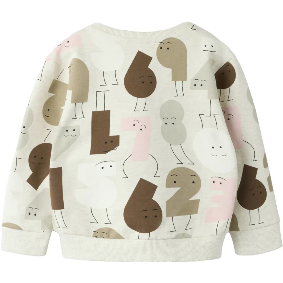 NAME IT MINI sweater met print - beige, foto 7