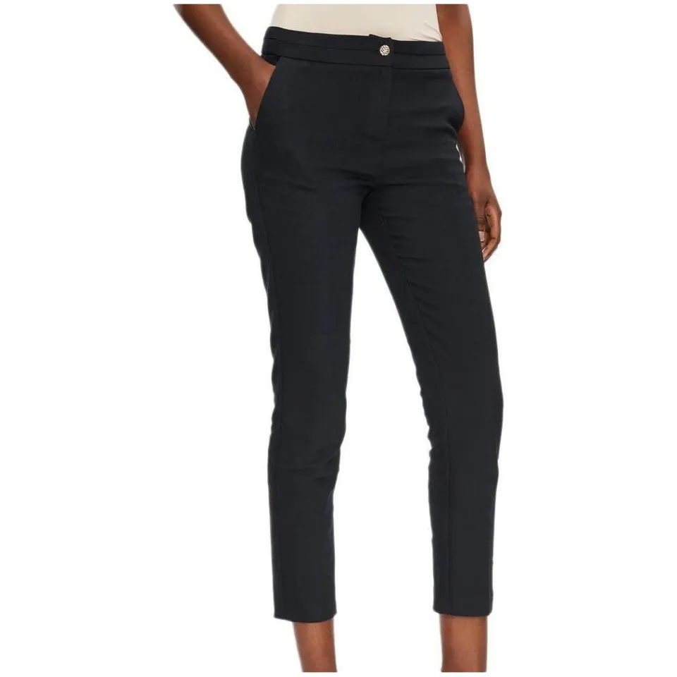 Morgan City cropped pantalon marineblauw, foto 5