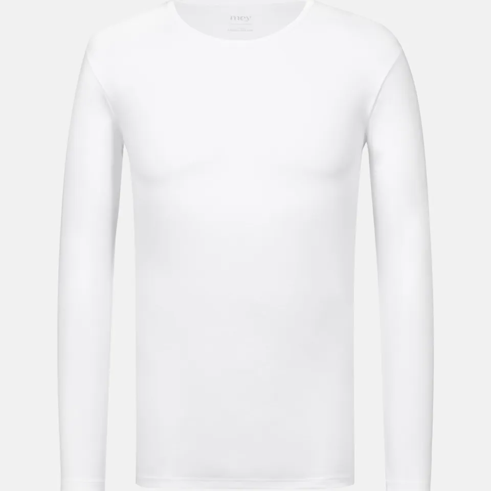 Mey Casual Cotton shirt met lange mouwen wit, foto 3