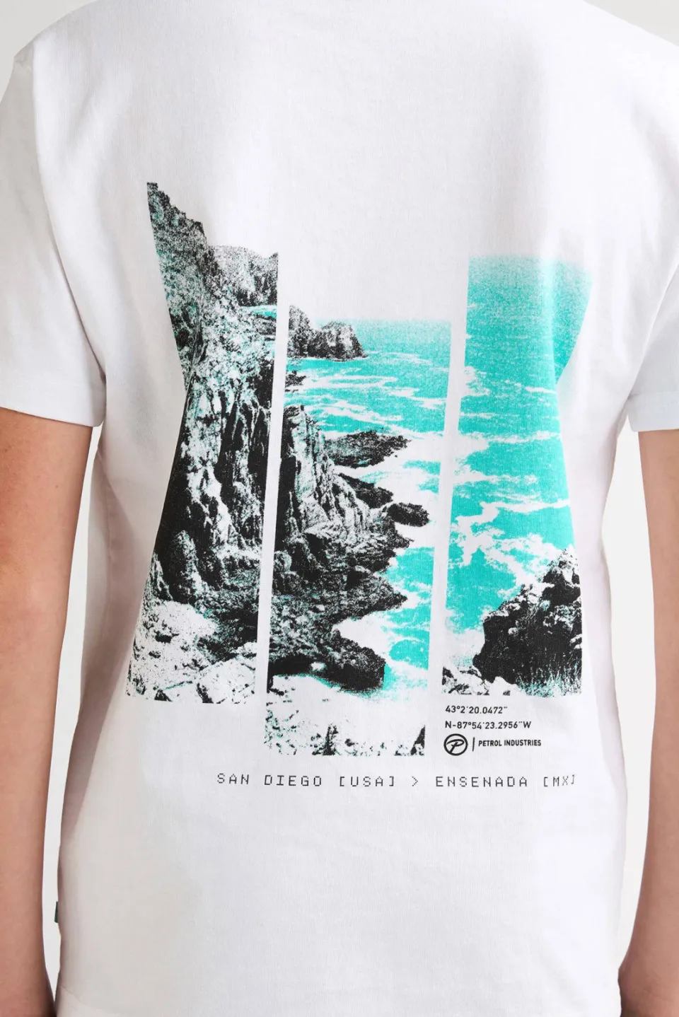 Petrol Industries T-shirt met backprint wit, foto 6