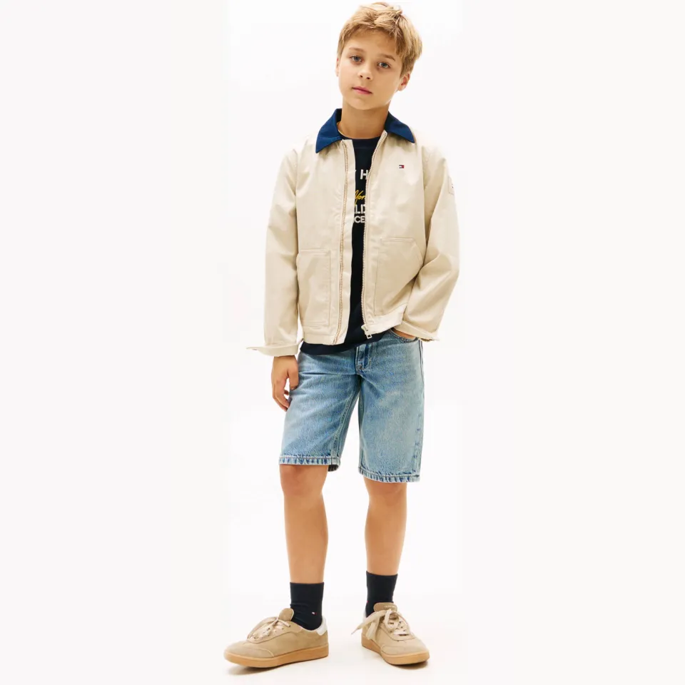 Tommy Hilfiger straight denim jeansshort medium blue Mediumused