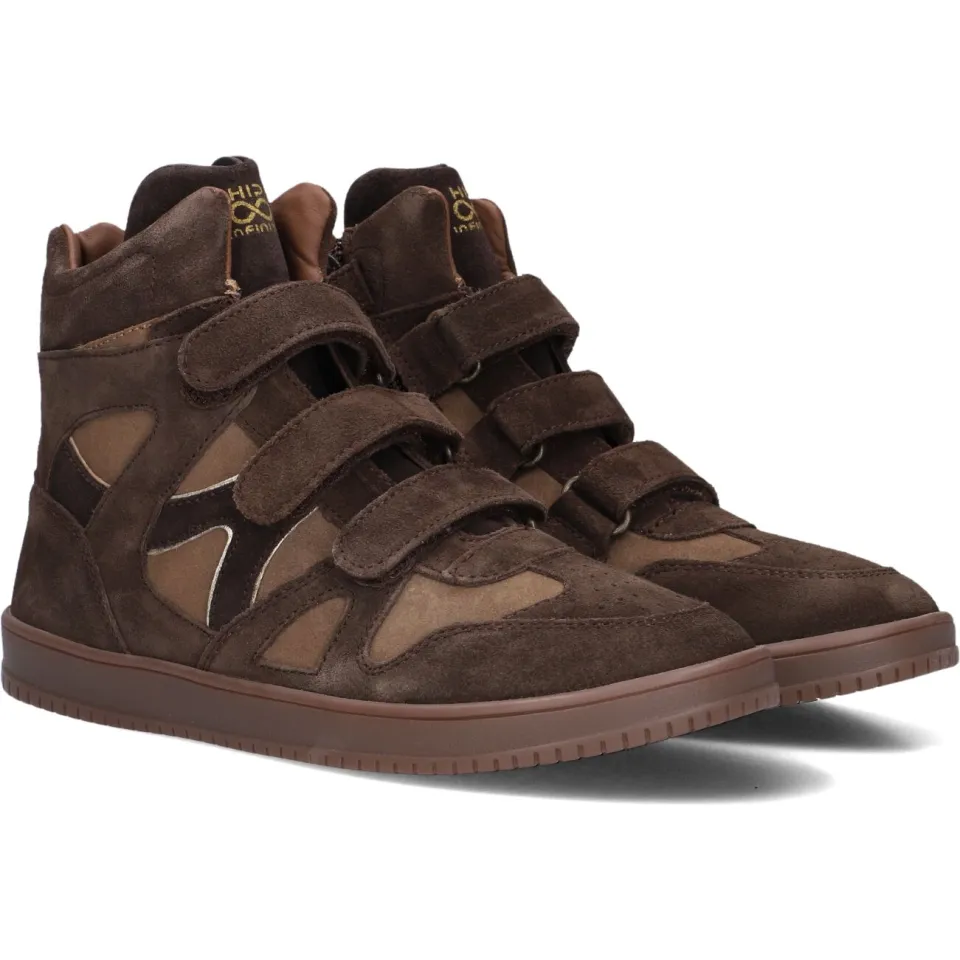 Hip suède sneakers donkerbruin, foto 4