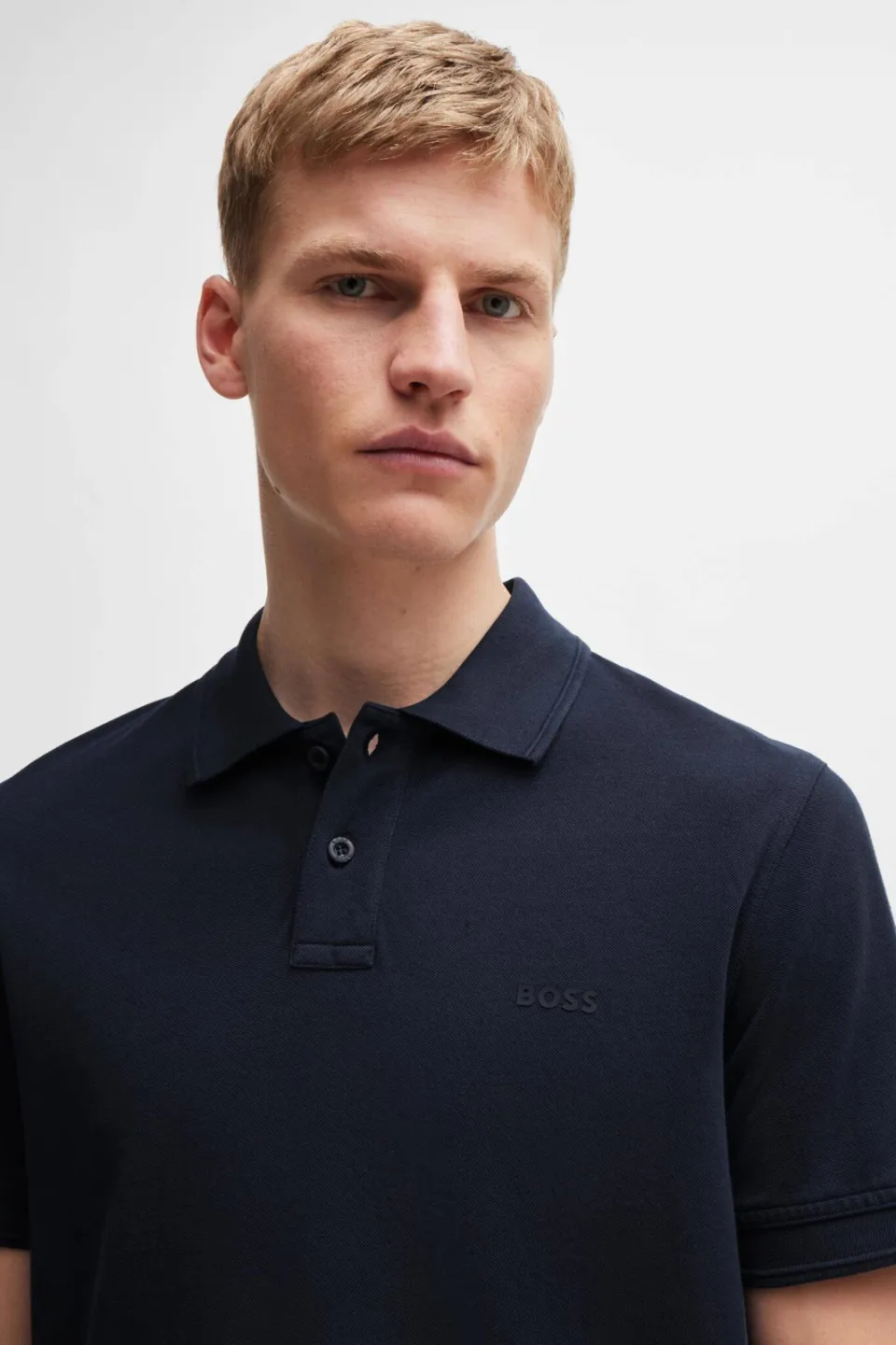 Boss regular fit polo Prime donkerblauw, foto 4