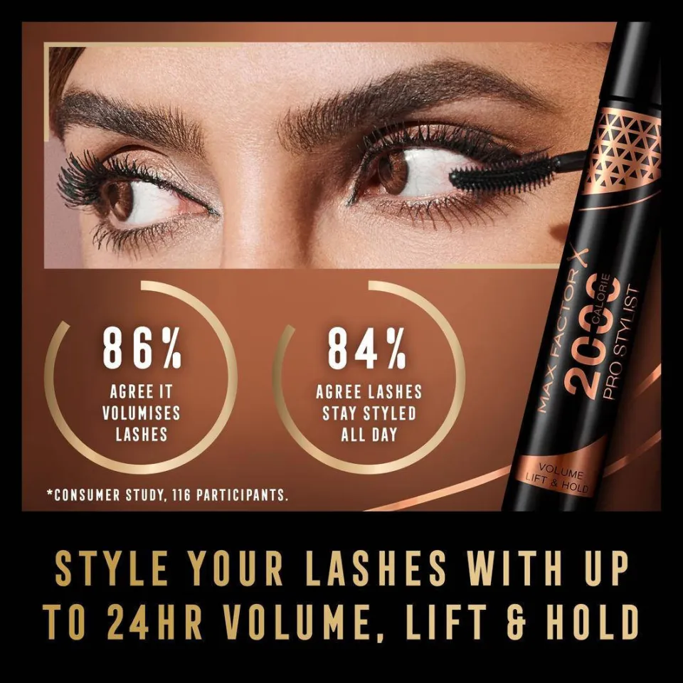Max Factor 2000 Calorie Pro Stylist mascara 001 Black, foto 4