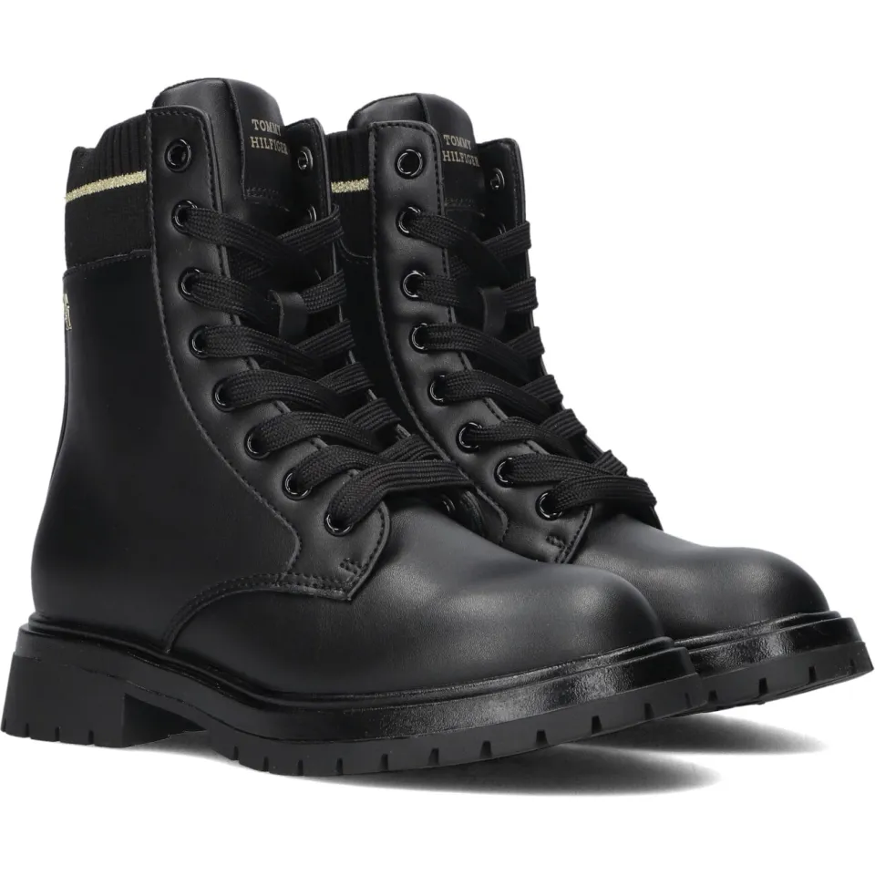 Tommy Hilfiger veterboots zwart, foto 4