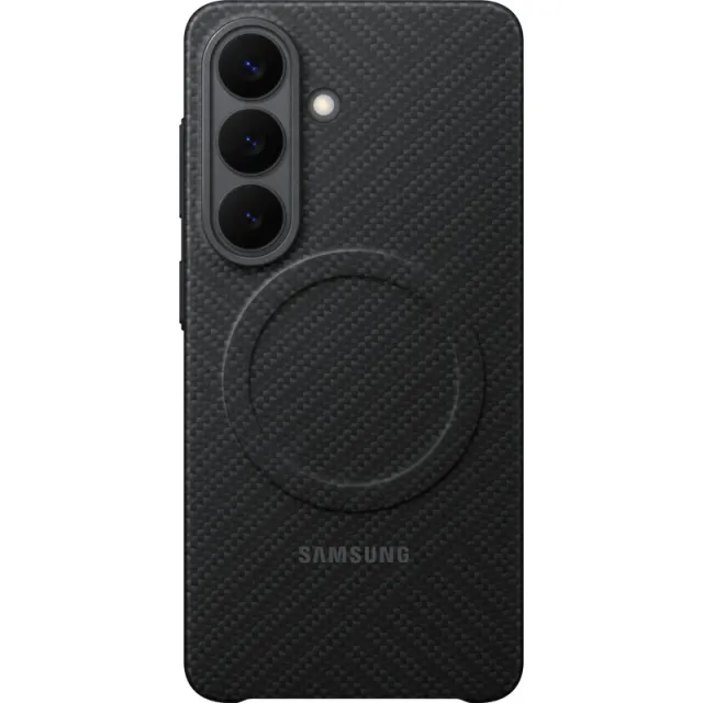 Samsung Galaxy S26 Carbon Back Cover met Magneet Zwart Black