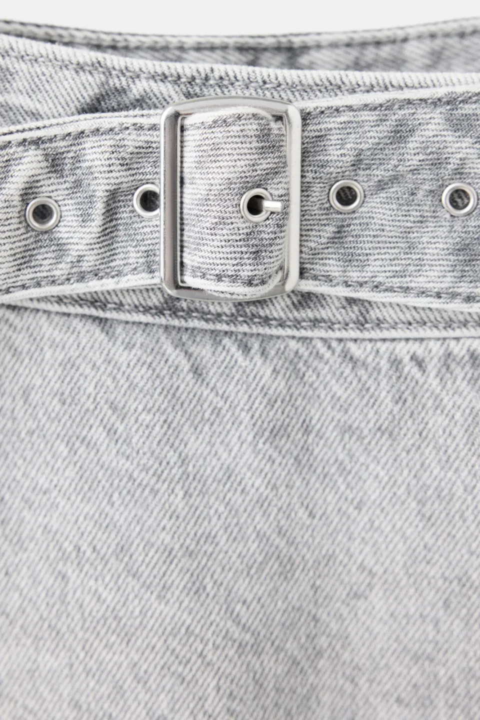 Mango TEEN wide leg jeans - changeant grijs, foto 5