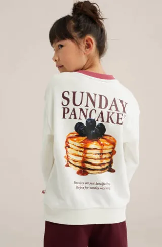 WE Fashion sweater met backprint - ecru, foto 5