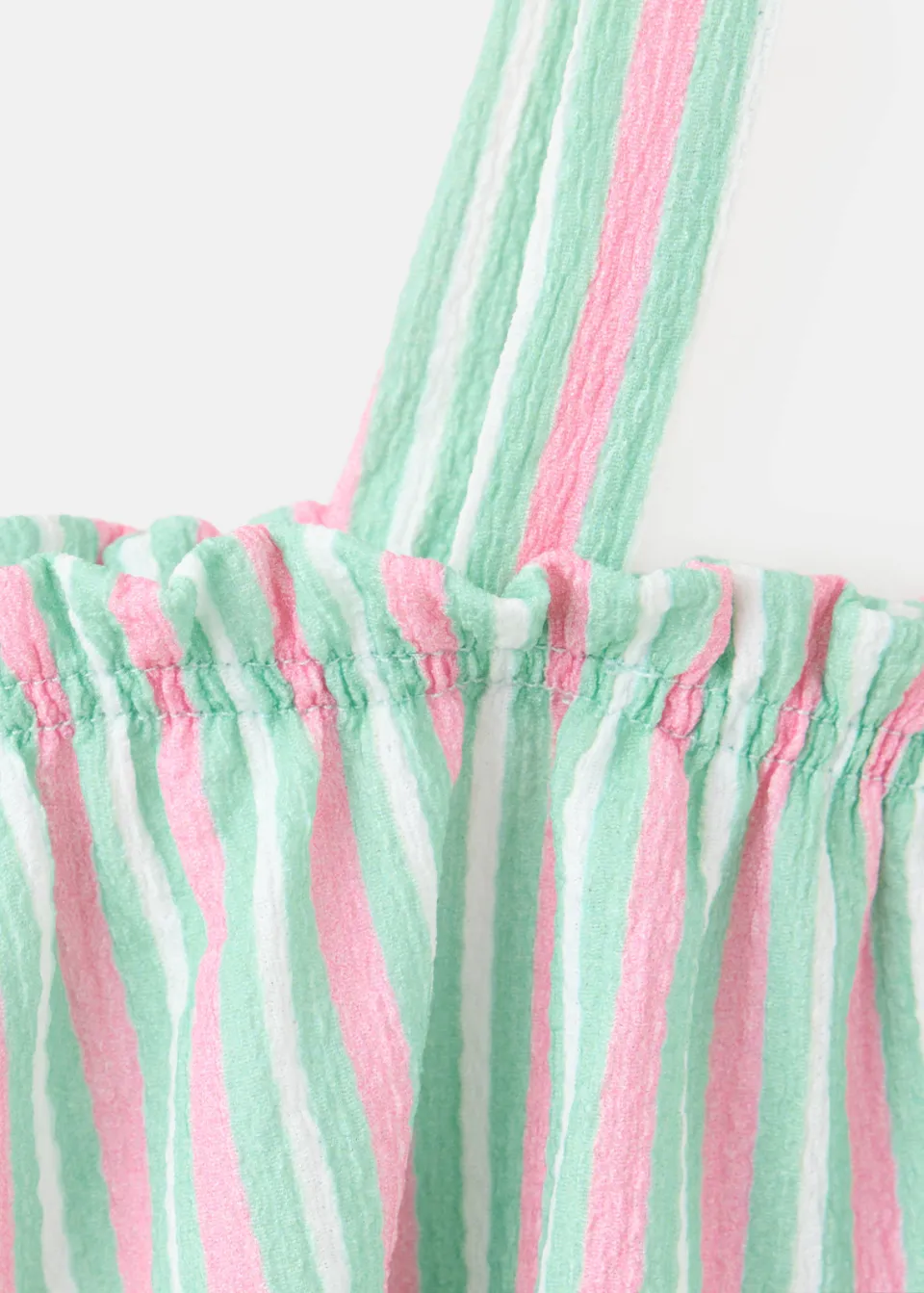 Mango cropped gestreepte top mintgroen, foto 6