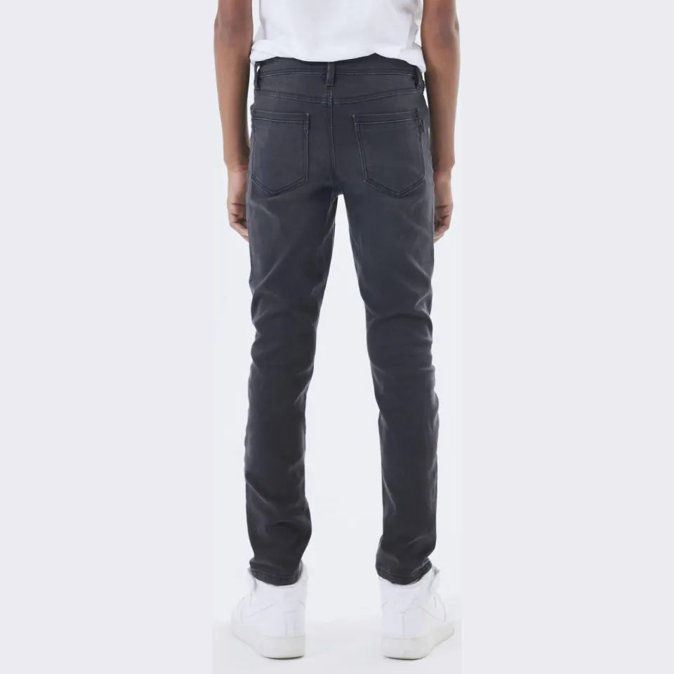 NAME IT KIDS slim fit jeans NKMSILAS black denim, foto 8