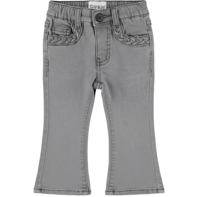 Dirkje flared jeans - grijs