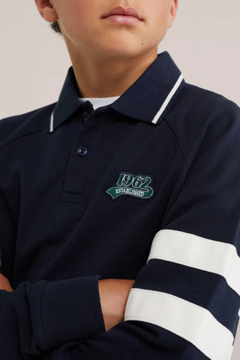 WE Fashion polo - donkerblauw, foto 5