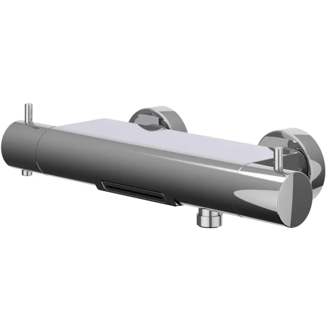 IVY Badthermostaatkraan IVY Bond Opbouw Omstel Met Cascade Uitloop Met Omstel Cooltouch Chroom