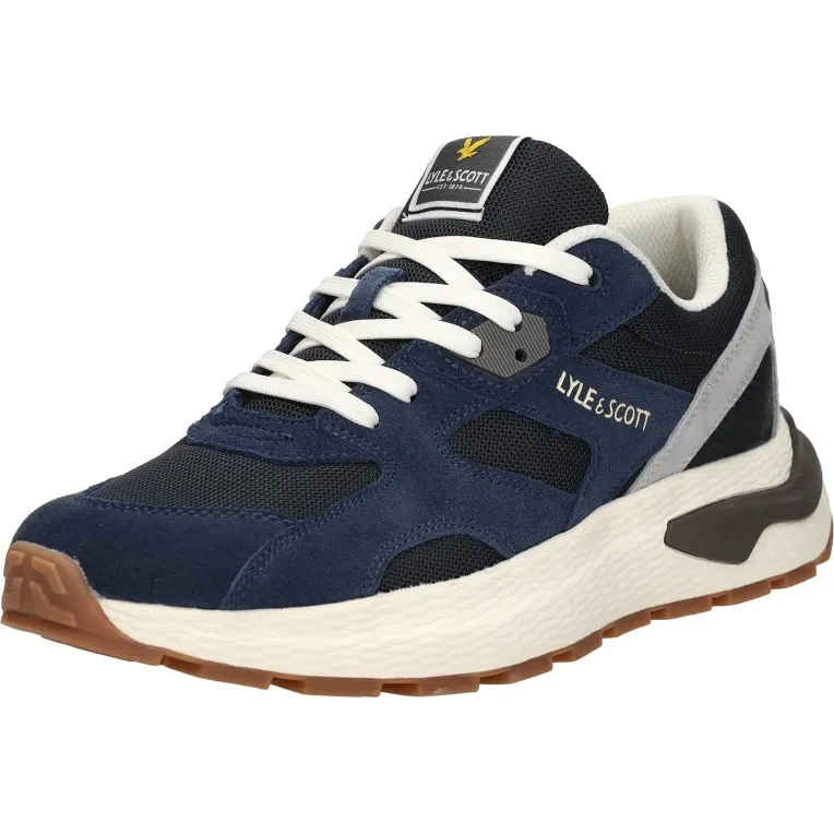 Lyle & Scott Logan lage sneakers blauw, foto 3