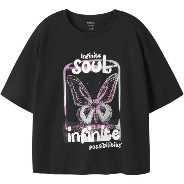 NAME IT KIDS t-shirt zwart