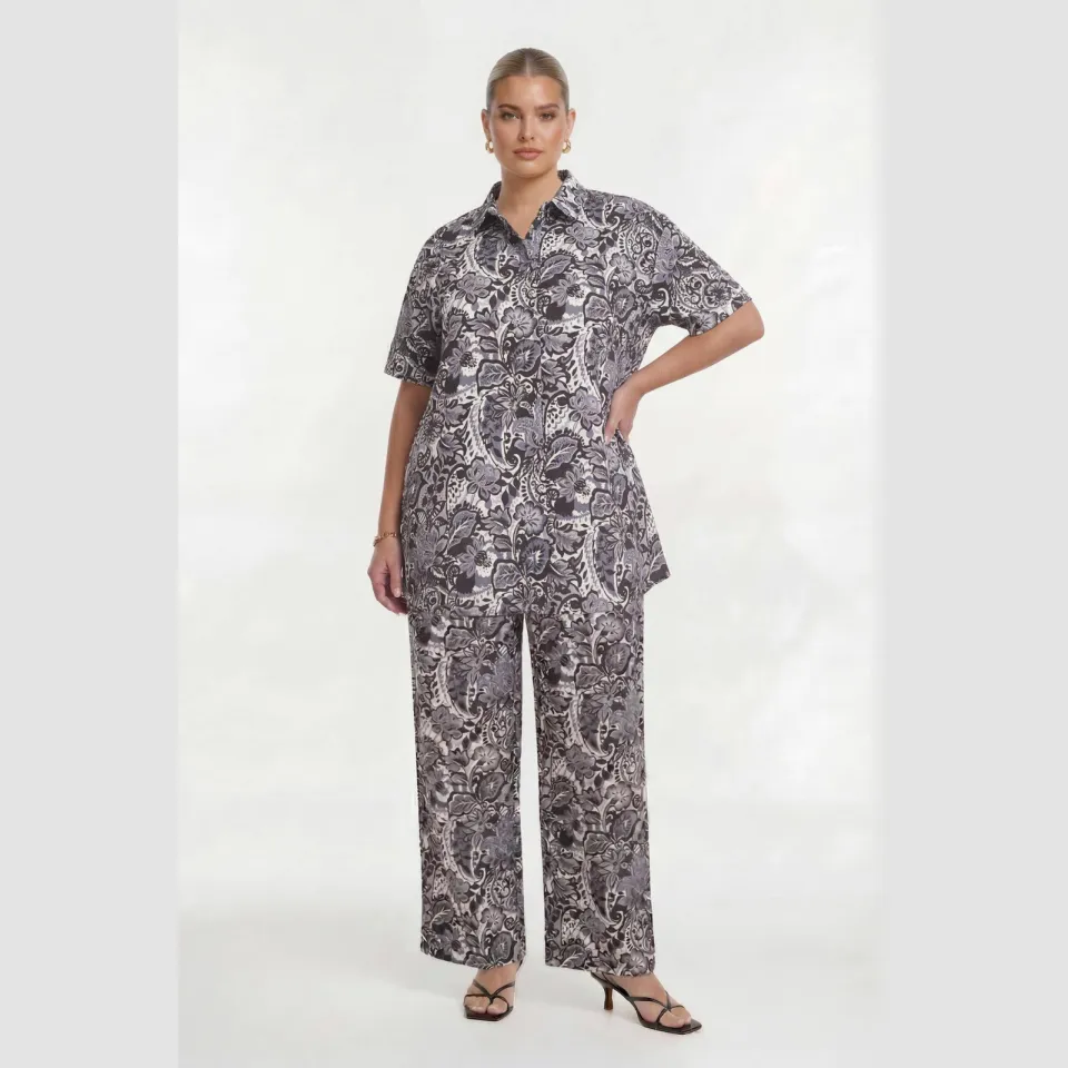 Yoek Aquabel broek grijs
