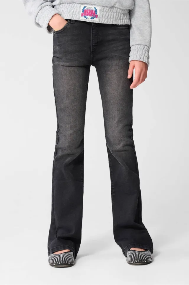 Shoeby high waist flared jeans zwart, foto 6