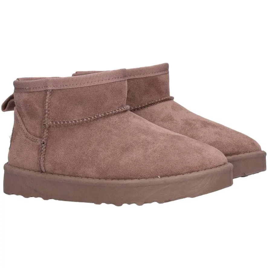 Braqeez warm suèdelook enkelboots - taupe, foto 4