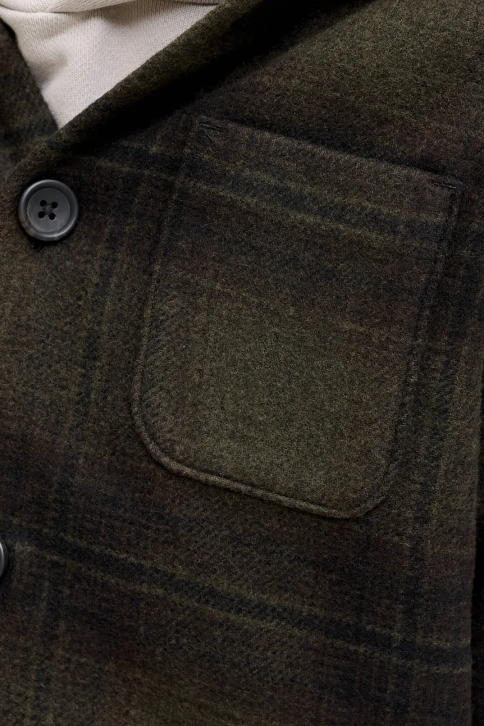 Jack & Jones JUNIOR geruit overshirt - donkergroen, foto 7