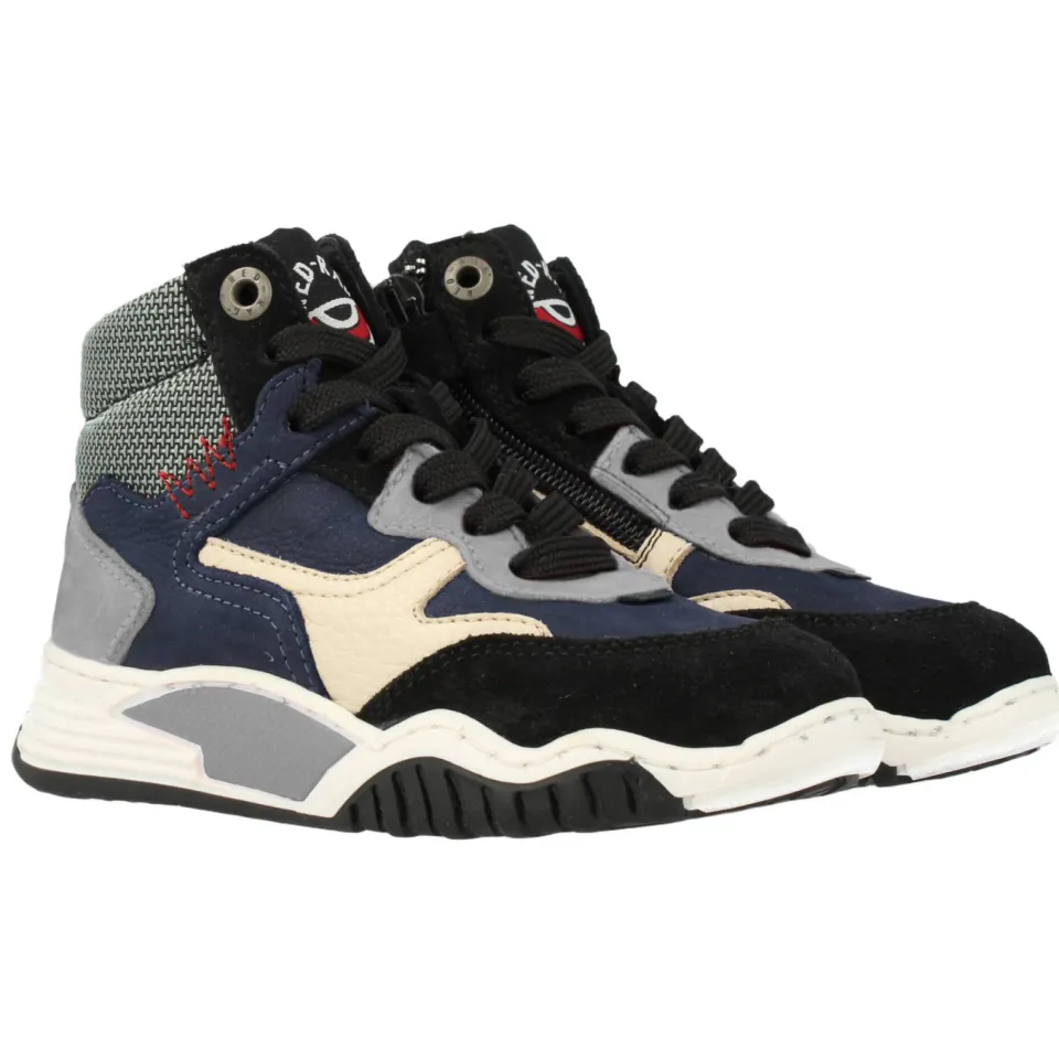 Red Rag leren sneakers blauw, foto 4
