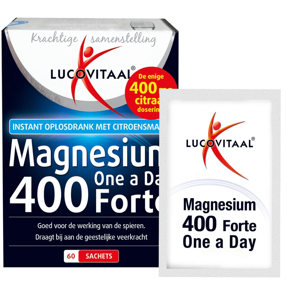 Lucovitaal Magnesium 400 Forte Granulaat sachets, foto 3