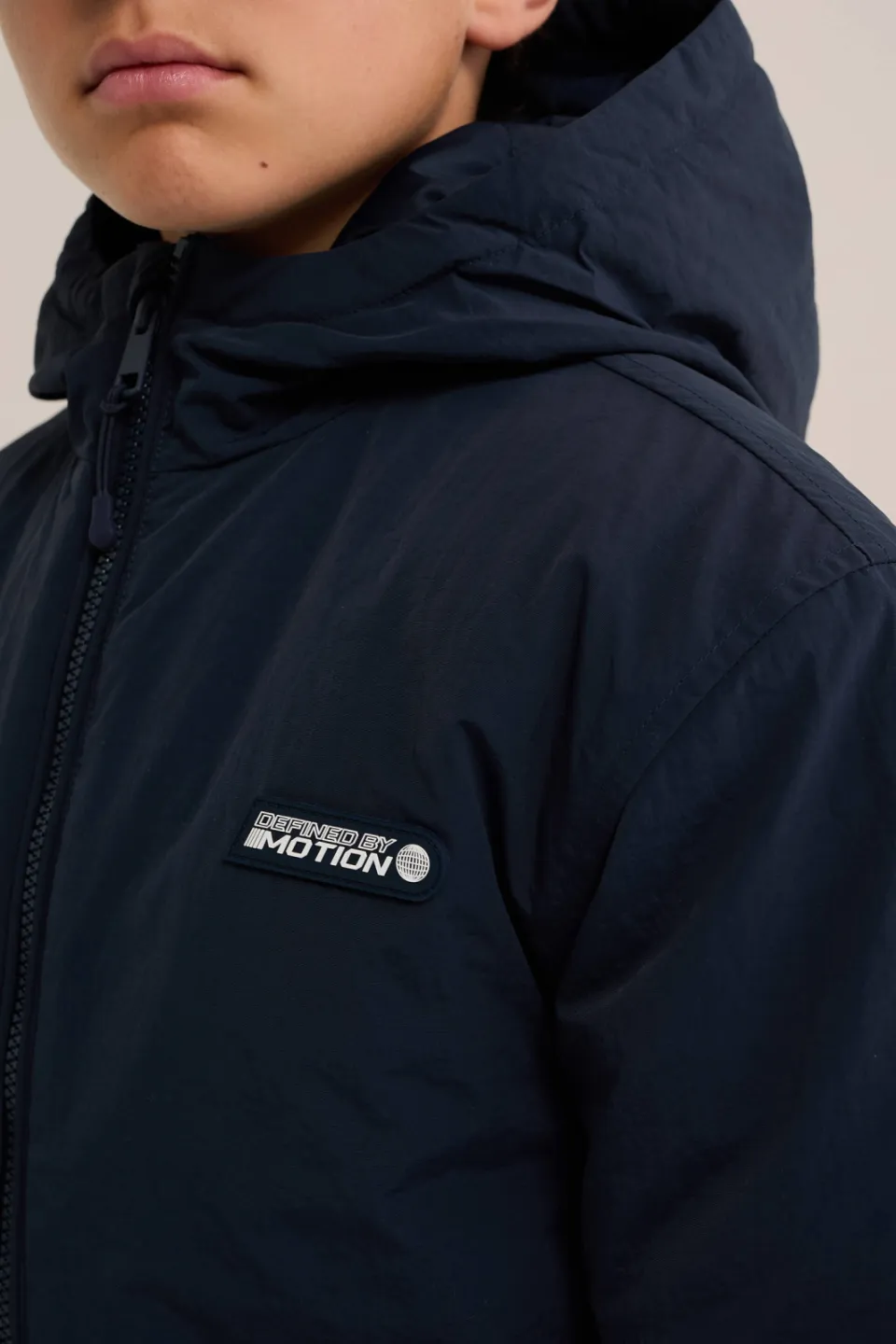 WE Fashion gewatteerde winterjas donkerblauw, foto 6