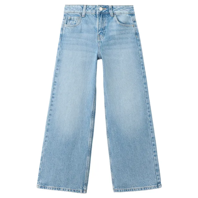 Mango Kids wide leg jeans - lichtblauw Light blue denim