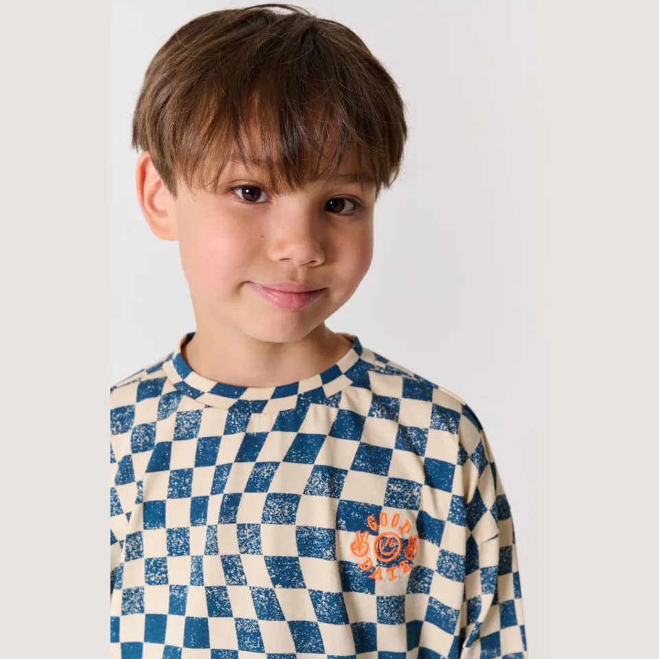 Tumble 'n Dry geruite longsleeve blauw, foto 4
