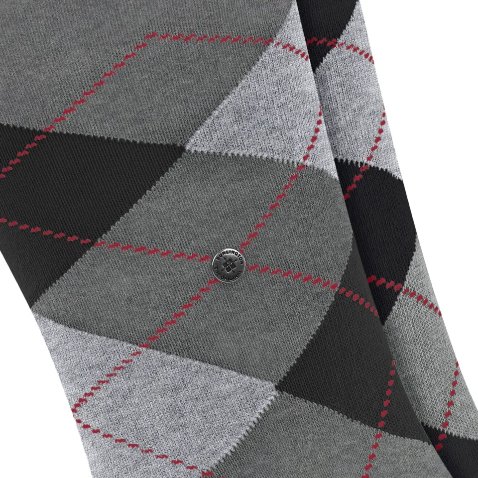 Burlington Everyday Argyle sokken grijs/zwart, foto 5