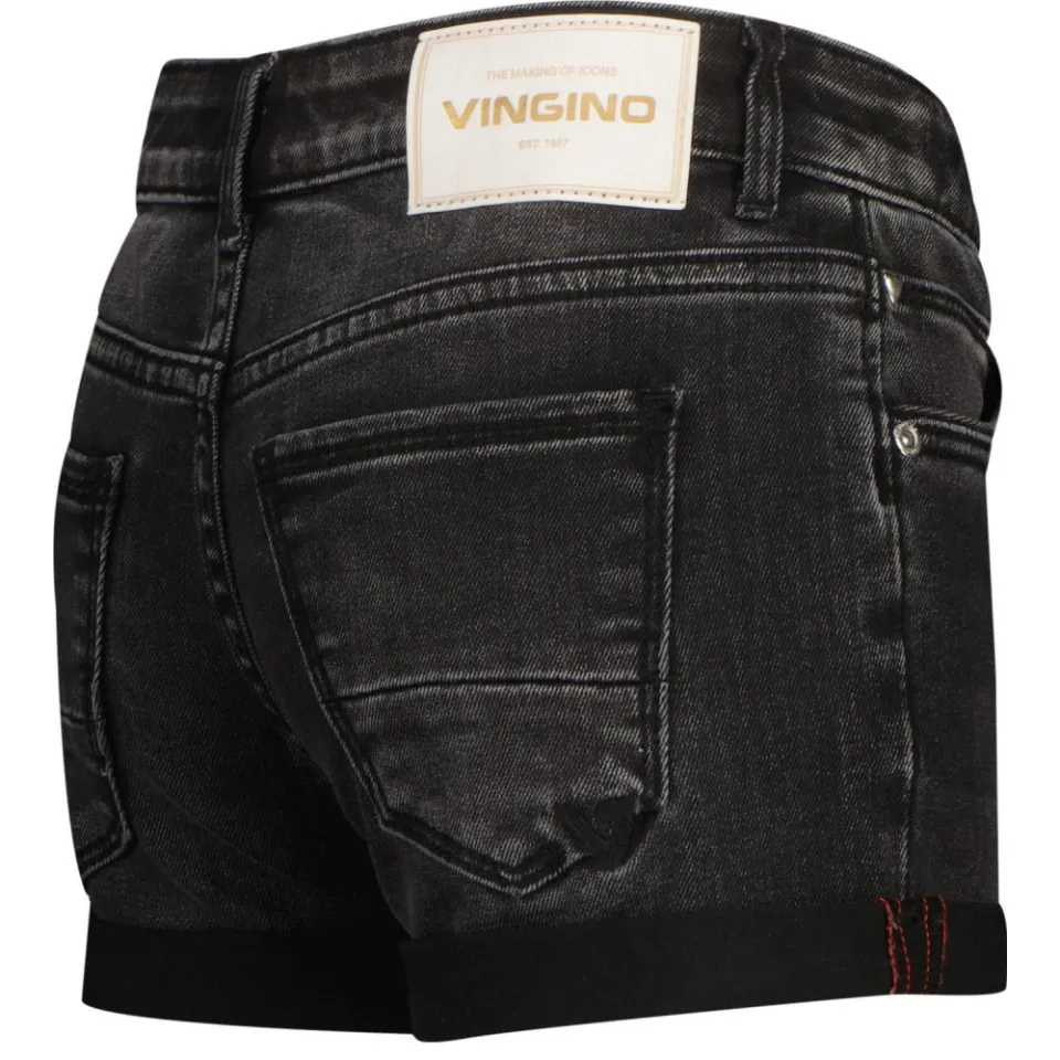 Vingino Damara icon jeansshort washed black, foto 6