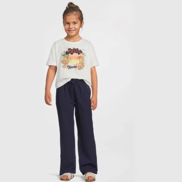 Me & My Monkey wide leg broek donkerblauw