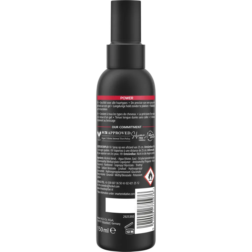 Schwarzkopf Taft Power Gellac haarspray - voordeelverpakking - 6 x 150 ml, foto 3