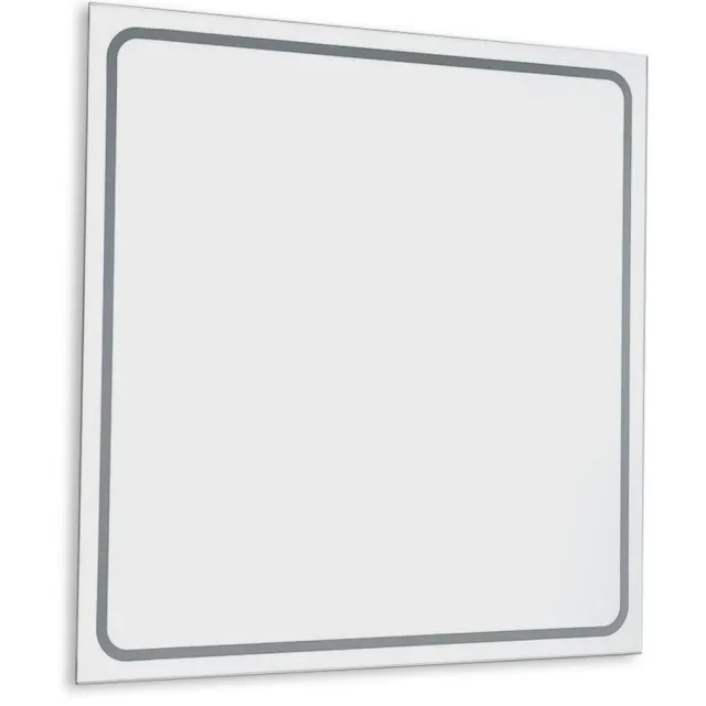Sapho Badkamerspiegel Sapho Gemini II 90x90 cm LED-Strips Aluminium