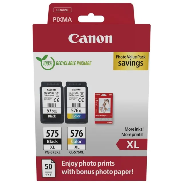 Canon PG-575XL en CL-576XL photo value pack