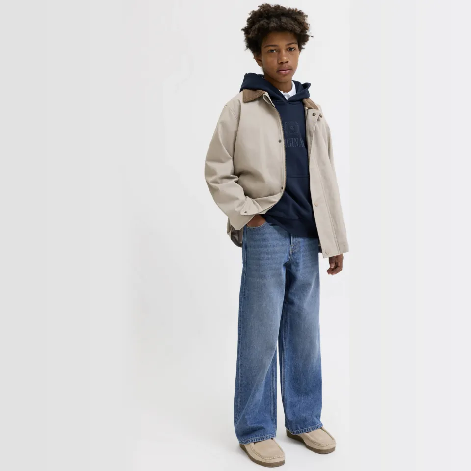 Jack & Jones JUNIOR wide leg jeans - blauw Blue denim