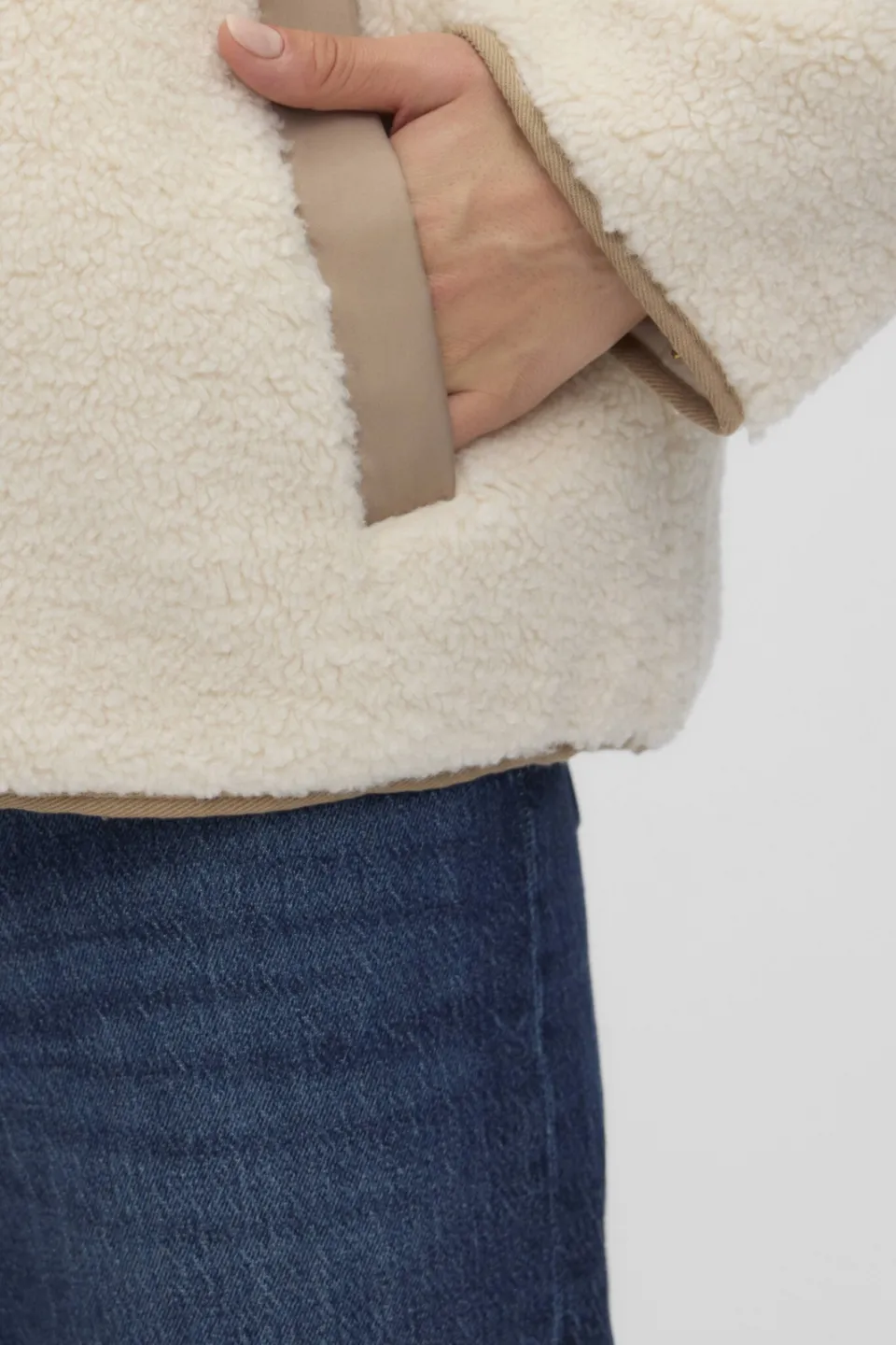 Vero Moda teddyjas - ecru, foto 4