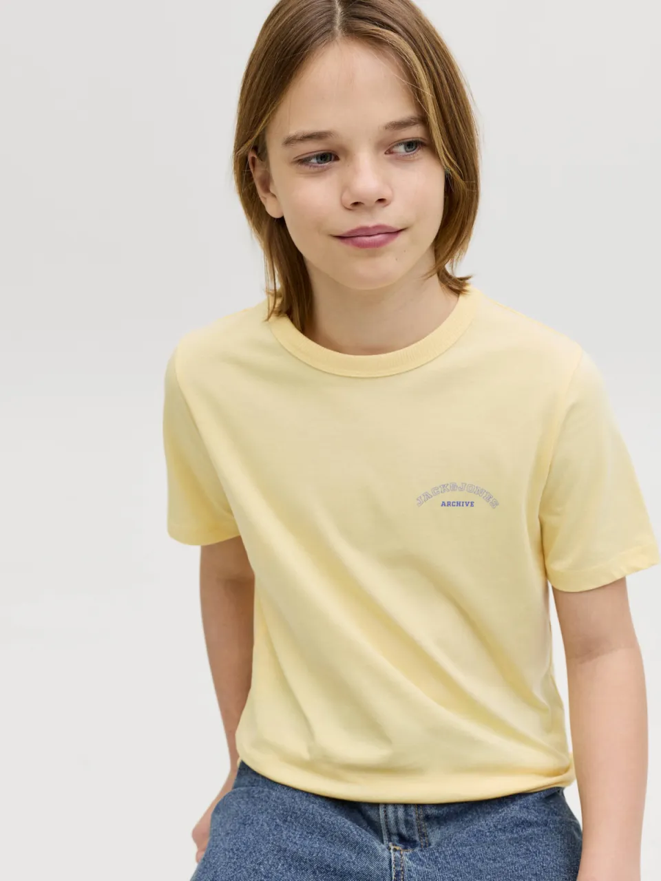 Jack & Jones T-shirt geel, foto 5