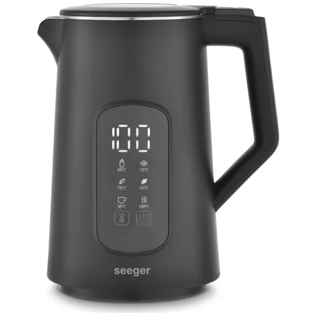 Seeger SGR1100BK waterkoker zwart