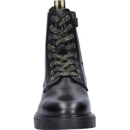 Nelson Kids leren veterboots zwart, foto 3