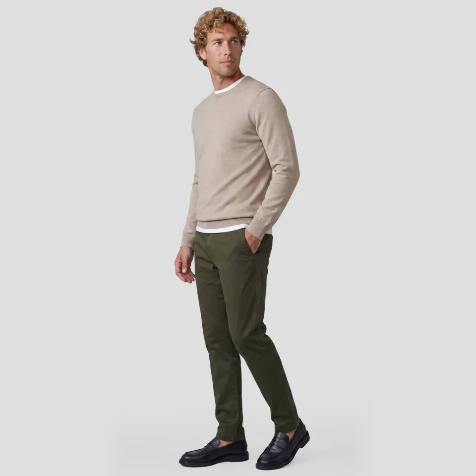 Profuomo wollen regular fit gebreide trui - beige, foto 3