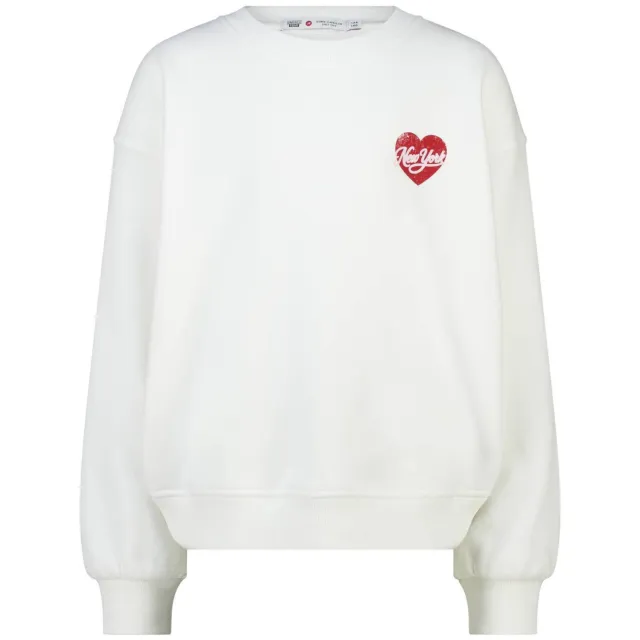 America Today sweater met backprint - wit