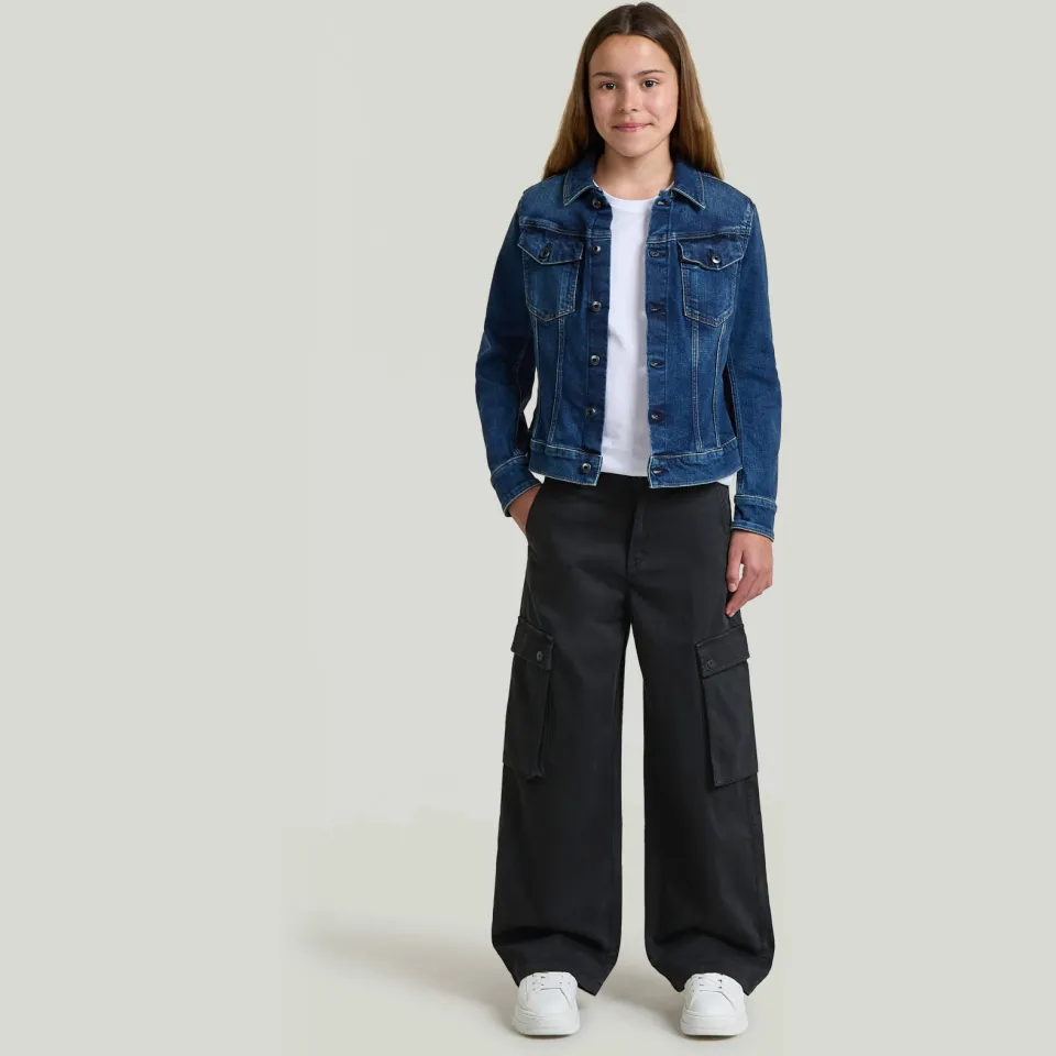 G-Star straight leg cargobroek zwart
