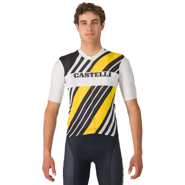 Castelli fietsshirt met korte mouwen Heritage Grijs