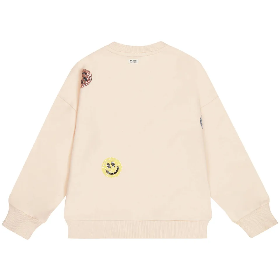 Tumble 'n Dry sweater met pailletten en print - beige, foto 2