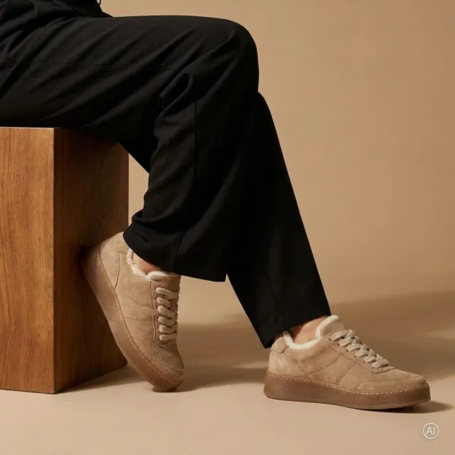 Gabor sneakers beige met warme voering, foto 5
