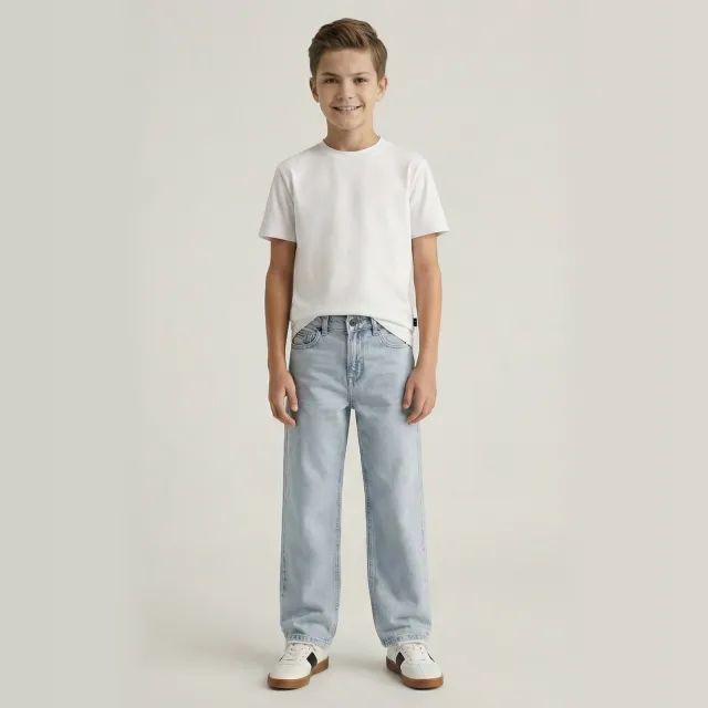 Cars Porter straight leg jeans lichtblauw Super Bleached