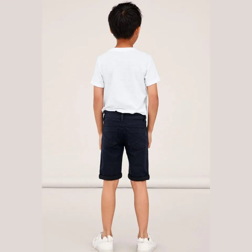 NAME IT slim fit jeans bermuda NKMSOFUS zwart, foto 5